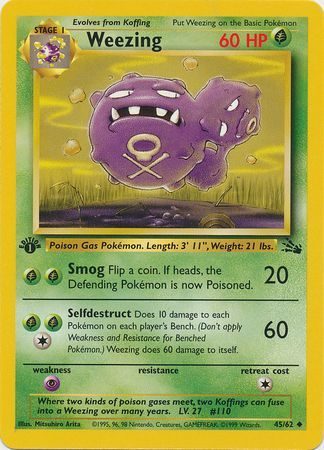 Weezing - 45/62 - 1st Edition