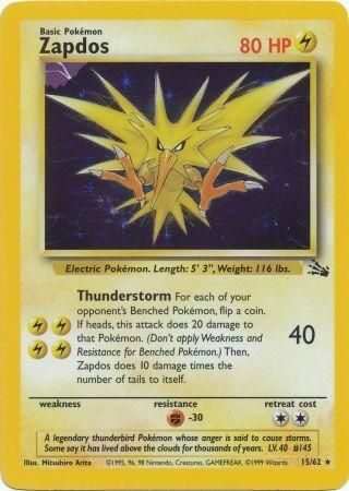 Zapdos - 15/62 (Holo)