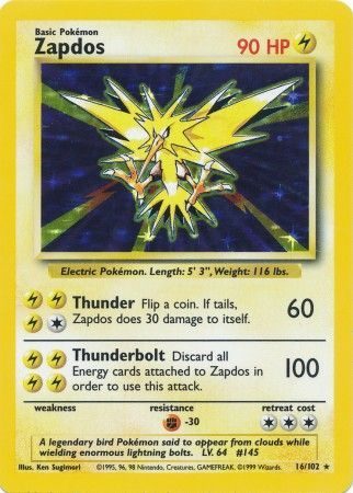 Zapdos - 16/102 (Holo)