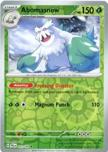 Abomasnow - 011/193 - Reverse