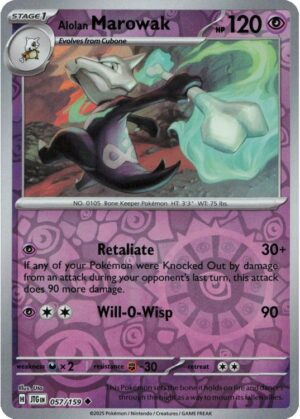 Alolan Marowak - 057/159 - Reverse