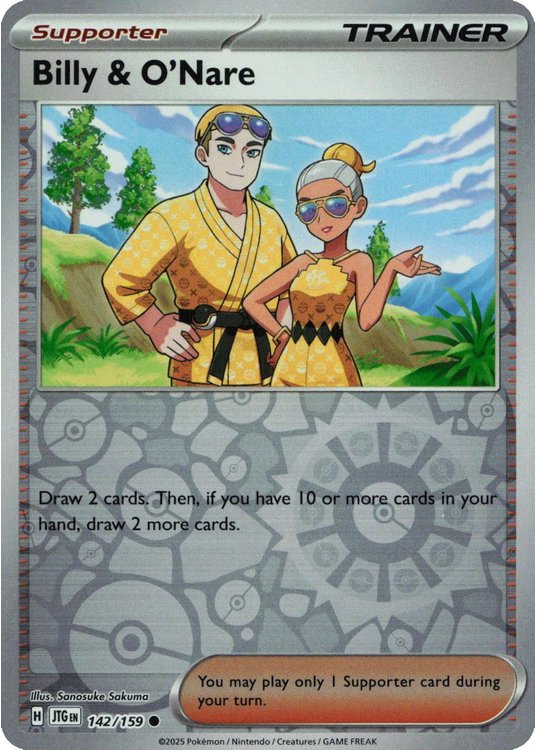 Billy and O'Nare - 142/159 - Reverse