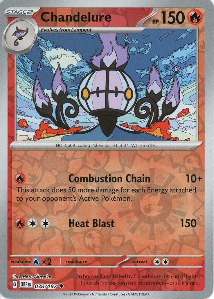Chandelure - 038/197 - Reverse