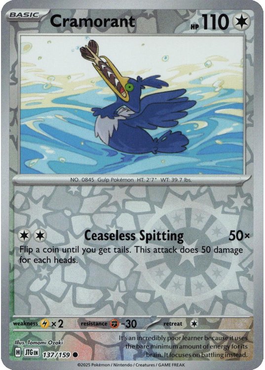 Cramorant 137/159 Reverse - Pokemon enkeltkort fra SV09 Journey Together