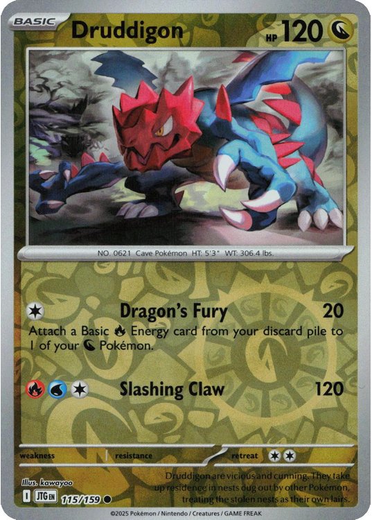 Druddigon - 115/159 - Reverse