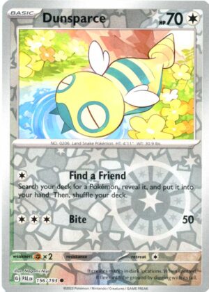 Dunsparce - 156/193 - Reverse