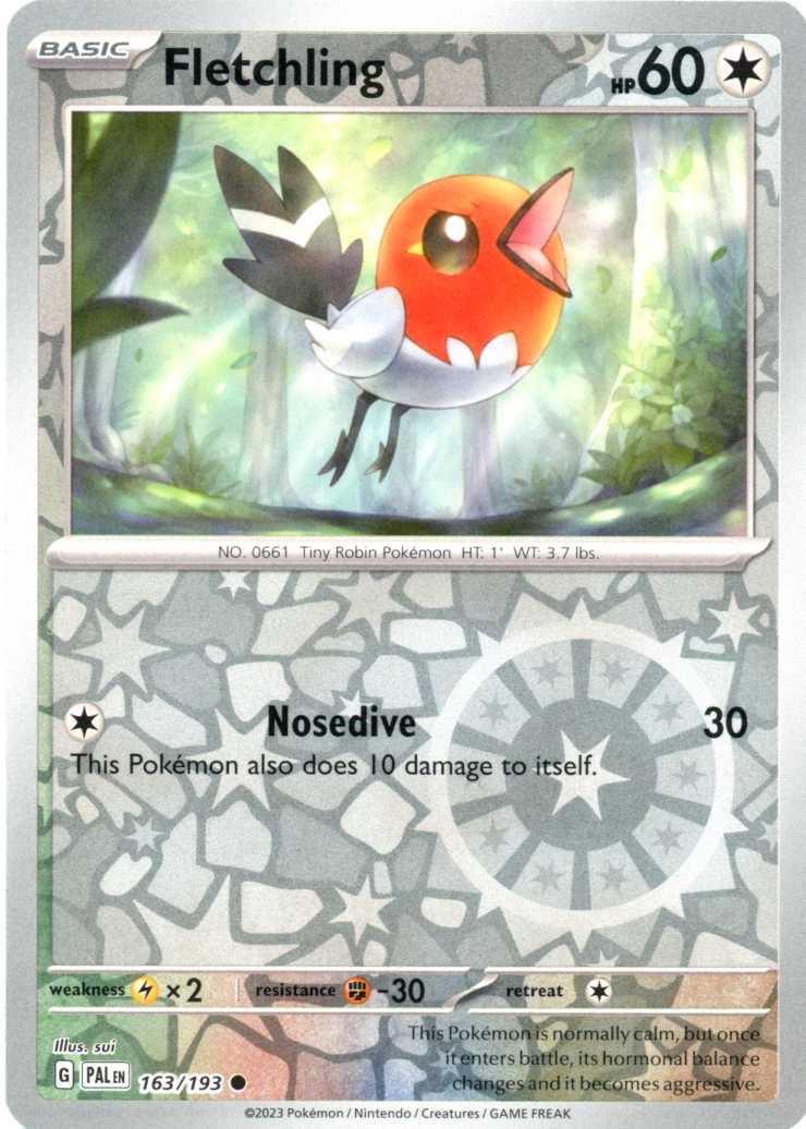 Fletchling - 163/193 - Reverse