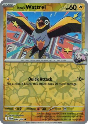 Iono's Wattrel - 054/159 - Reverse