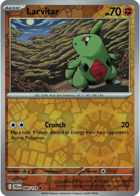 Larvitar – 080/159 – Reverse