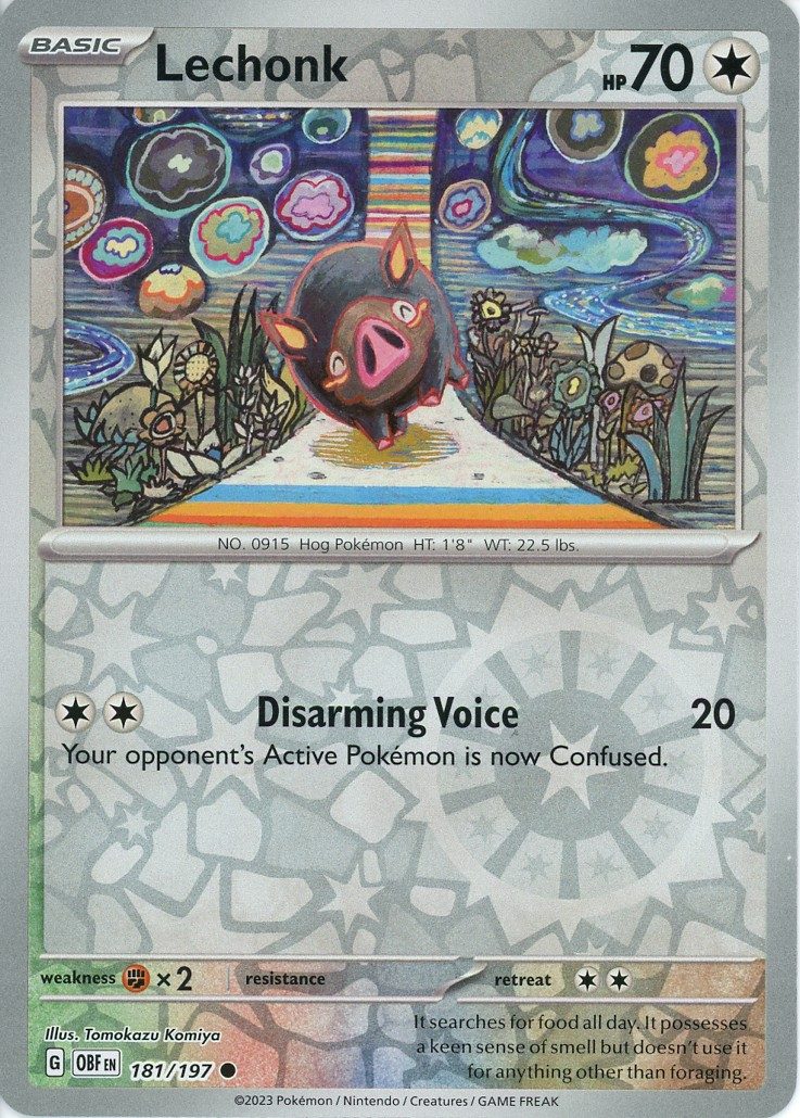 Lechonk - 181/197 - Reverse