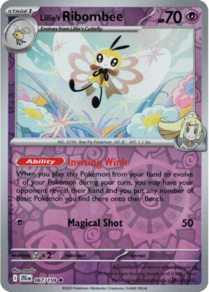 Lillie's Ribombee - 067/159 - Reverse