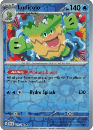 Ludicolo - 037/159 - Reverse
