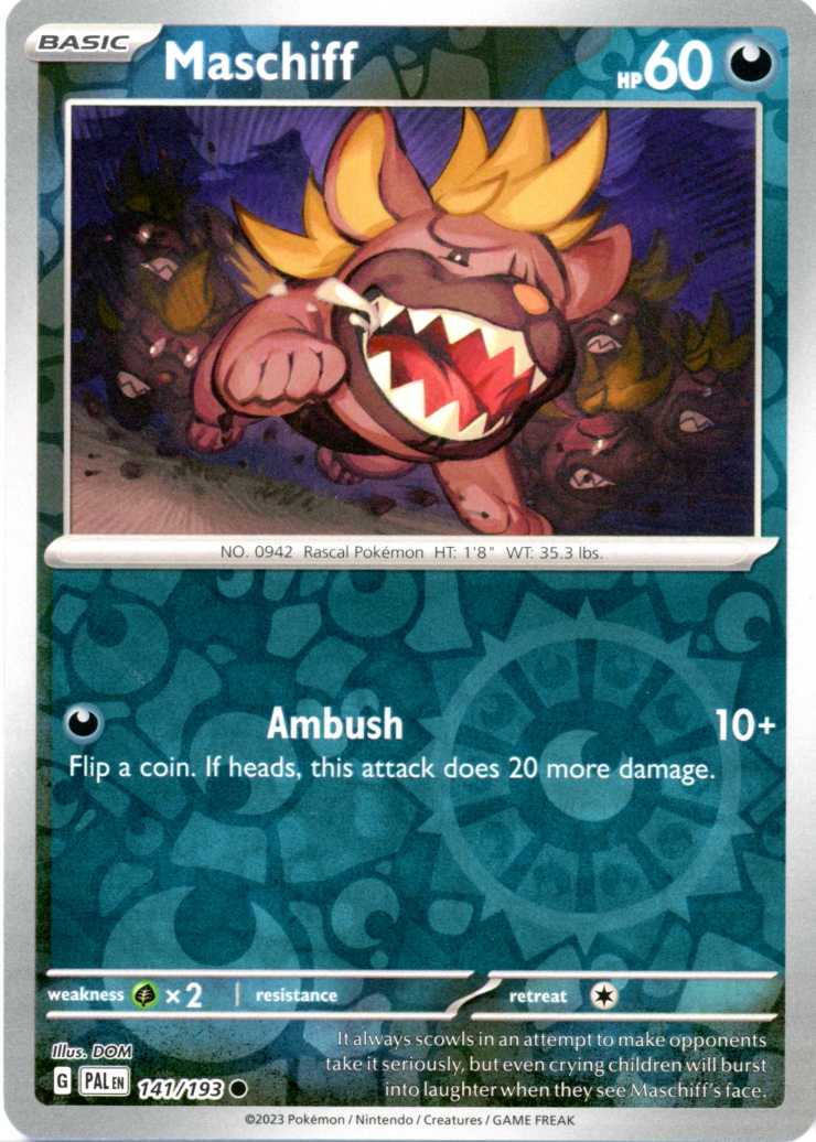 Maschiff - 141/193 - Reverse