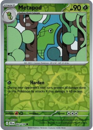 Metapod - 002/159 - Reverse