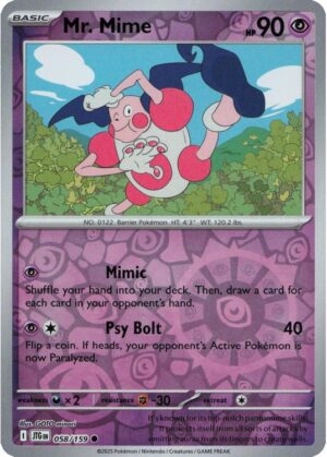 Mr. Mime - 058/159 - Reverse