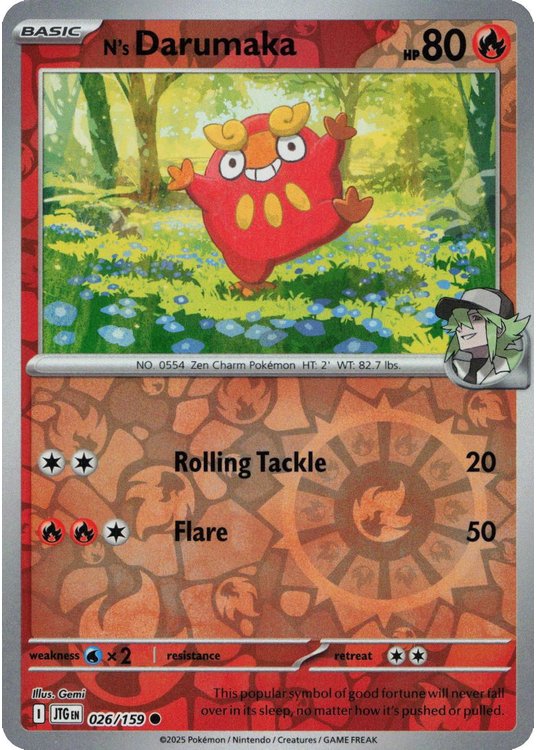 N’s Darumaka – 026/159 – Reverse