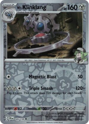 N's Klinklang - 105/159 - Reverse