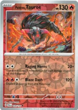 Paldean Tauros - 028/193 - Reverse