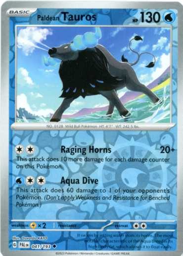 Paldean Tauros - 041/193 - Reverse