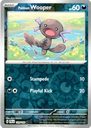 Paldean Wooper - 129/193 - Reverse