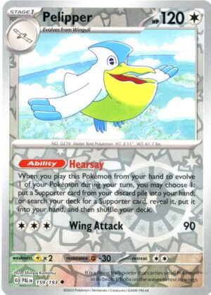 Pelipper - 159/193 - Reverse
