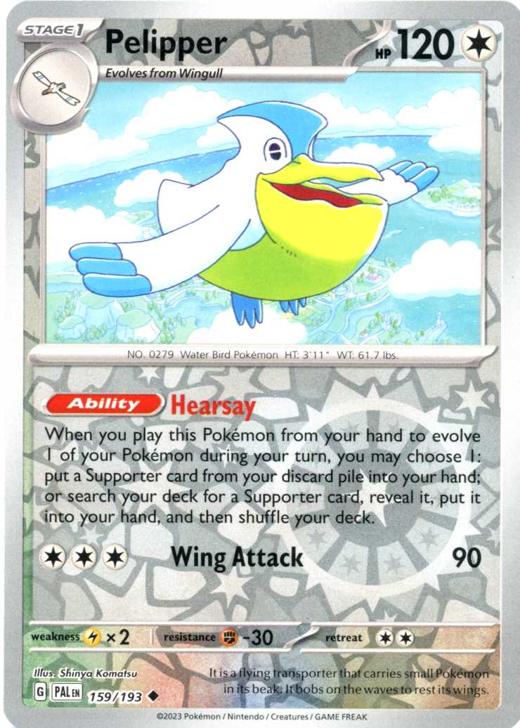 Pelipper - 159/193 - Reverse