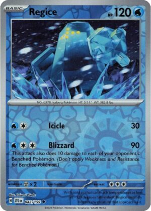 Regice - 042/159 - Reverse