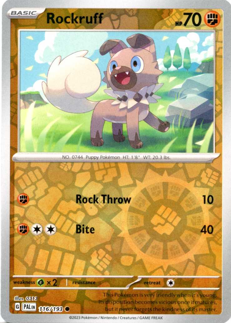 Rockruff - 116/193 - Reverse