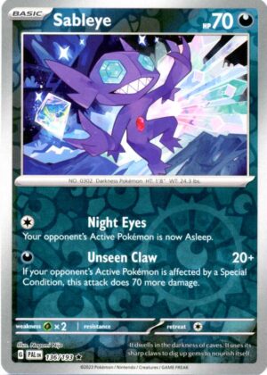 Sableye - 136/193 - Reverse