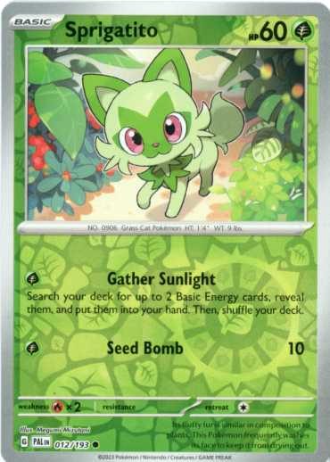 Sprigatito - 012/193 - Reverse