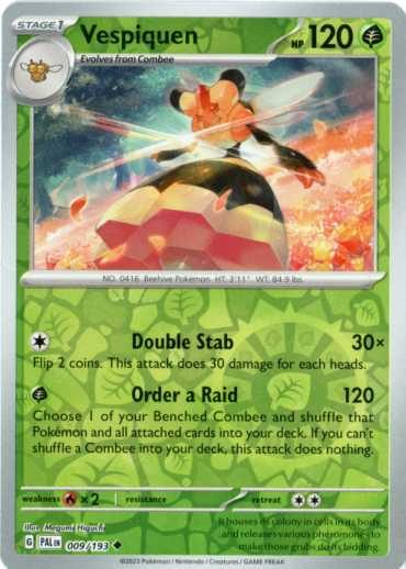 Vespiquen - 009/193 - Reverse