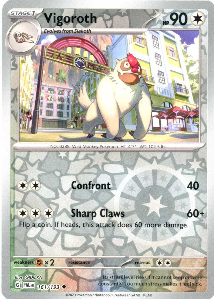 Vigoroth - 161/193 - Reverse