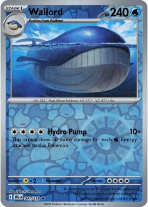 Wailord - 041/159 - Reverse
