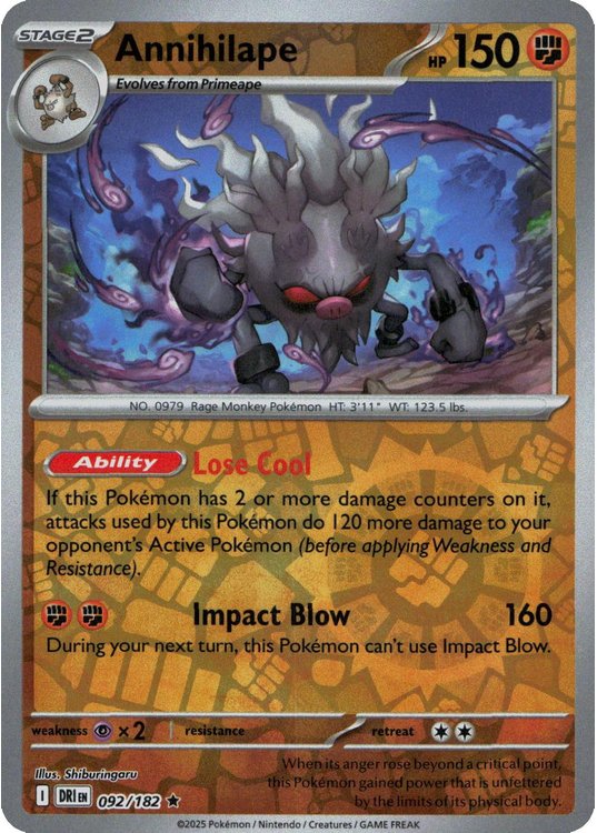 Annihilape - 092/182 - Reverse