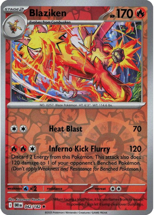 Blaziken - 042/182 - Reverse