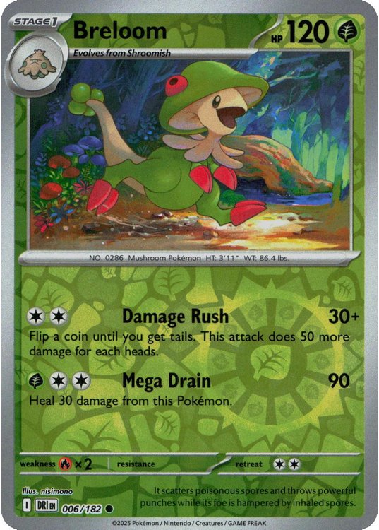 Breloom - 006/182 - Reverse
