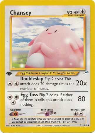 Chansey - 31/105 - 1st Edition