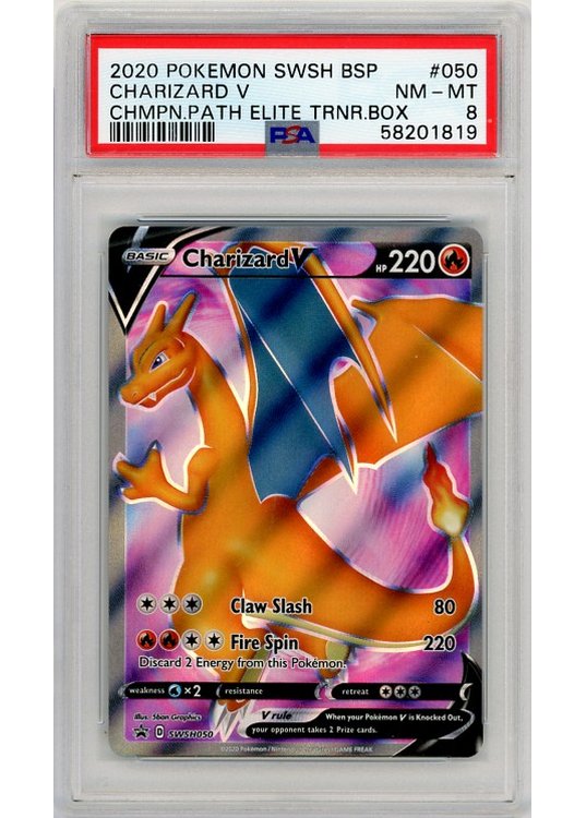 Charizard V SWSH050 PSA 8