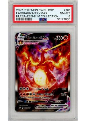 Charizard VMAX PSA 8 - Gradede pokemon kort på Pokemons.dk