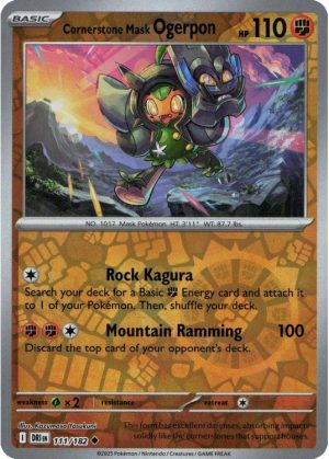Cornerstone Mask Ogerpon - 111/182 - Reverse