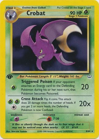 Crobat - 4/64 - 1st Edition (Holo)