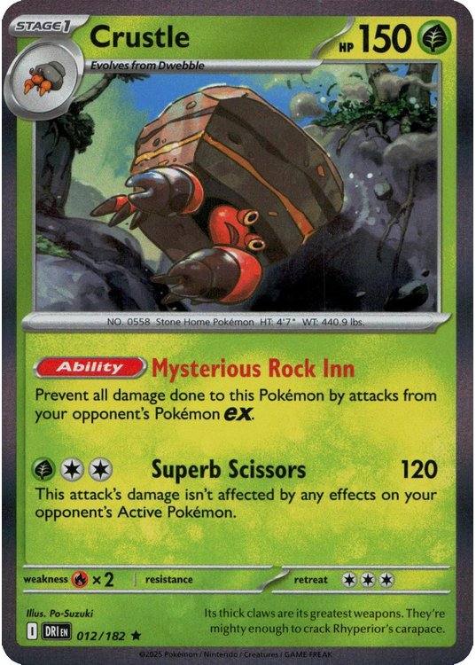 Crustle - 012/182 (Holo)