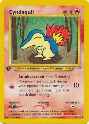 Cyndaquil - 61/105 - 1st Edition