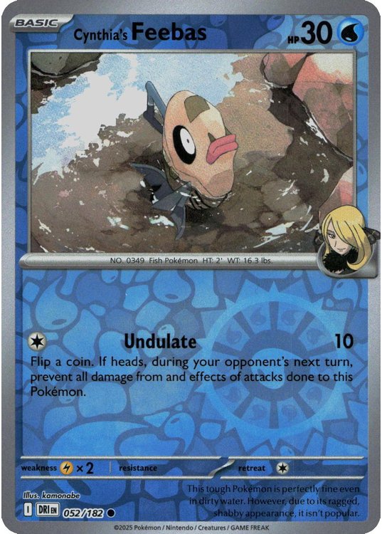 Cynthia's Feebas - 052/182 - Reverse