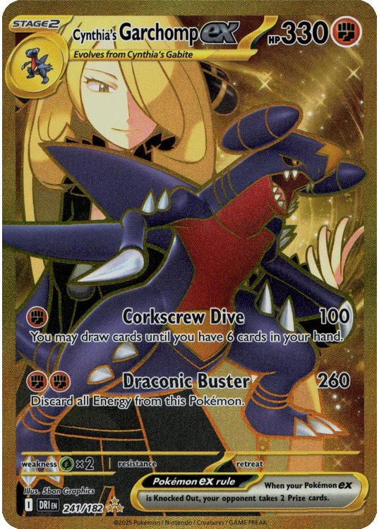 Cynthia's Garchomp ex - 241/182