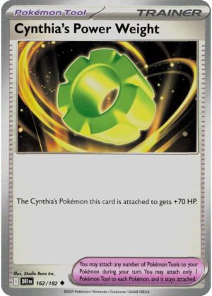 Cynthia's Power Weight - 162/182