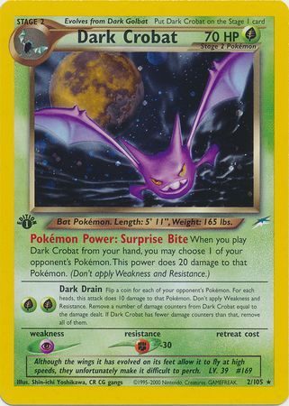 Dark Crobat - 2/105 - 1st Edition (Holo)