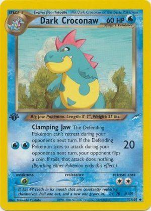 Dark Croconaw - 32/105 - 1st Edition