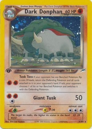 Dark Donphan - 3/105 - 1st Edition (Holo)