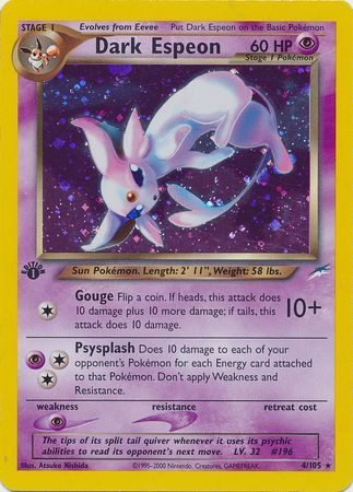 Dark Espeon - 4/105 - 1st Edition (Holo)